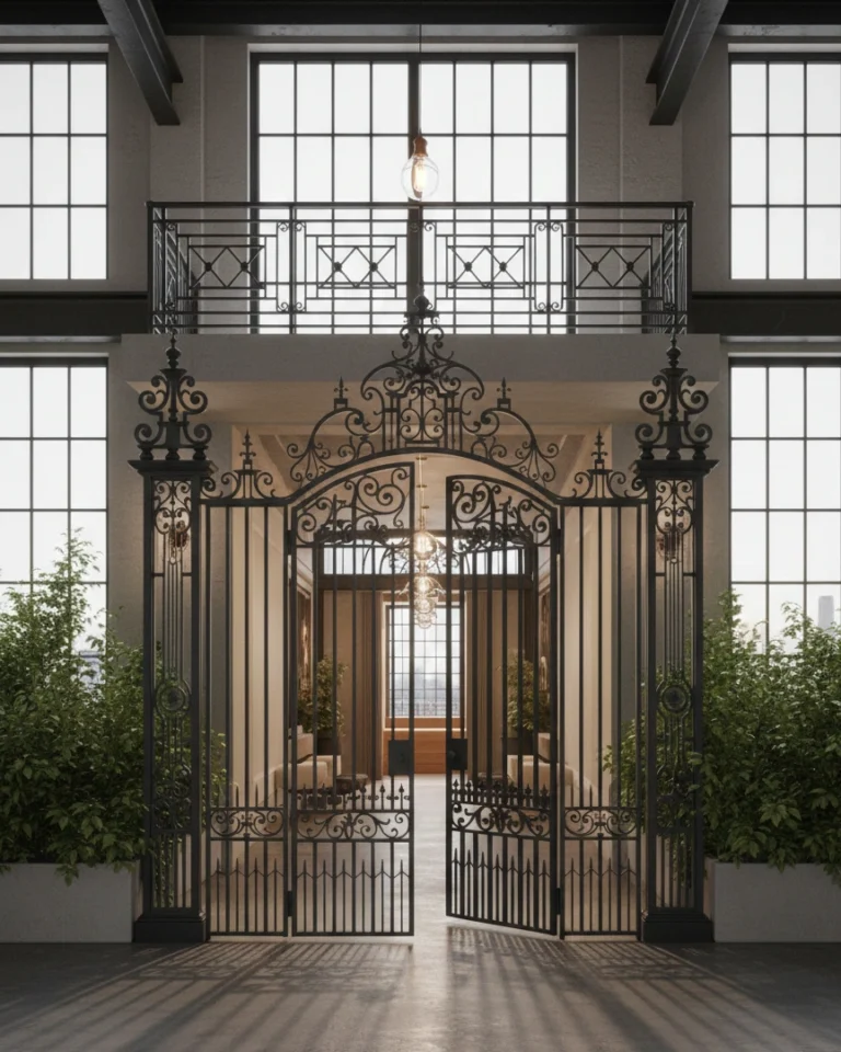 Ferforje bahçe kapısı