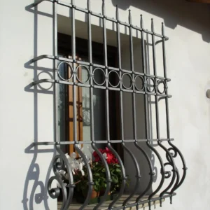 Yüksek güvenlikli ferforje pencere demiri modelleri, siyah döküm korkuluk