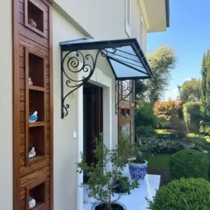 Ferforje Sundurma ve Kanopi ferforje markiz modelleri, klasik bina girişi sundurma