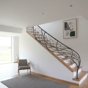 sanatsal ferforje merdiven korkuluğu