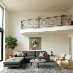 sanatsal ferforje merdiven korkuluğu