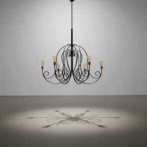 özel tasarım ferforje avize, otantik tavan aydınlatma.Savfer Metal