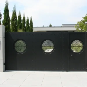 Ferforje Bahçe Kapısı Yana Kayar Ferforje Bahçe Kapısı