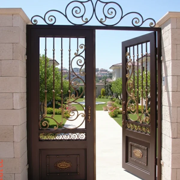 ferforje yaya giriş kapısı. Ölçüye özel ferforje giriş kapısı fiyatlandırma ve model seçimi – Savfer Metal.